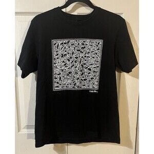 Uniqlo x Keith Haring Art Tee Abstract Art Designer T-Shirt Black Size Small